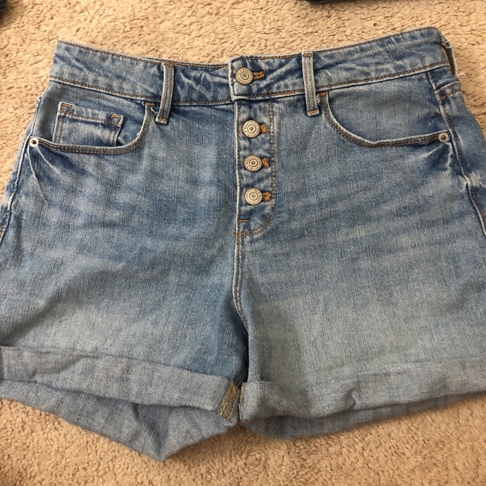 old navy high waisted jean shorts